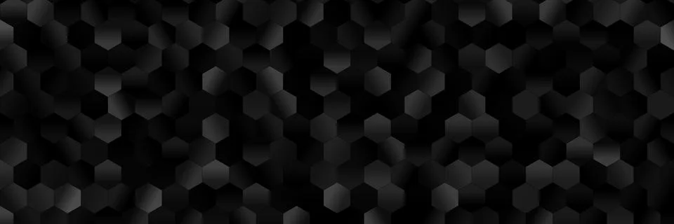 Black hexagon pattern illustration Stockillustratie