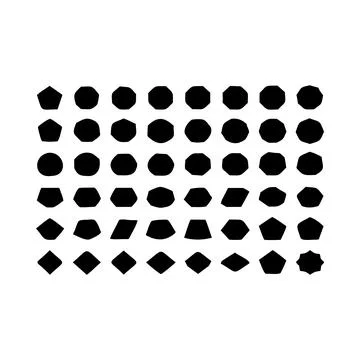 Black hexagon pattern seamless background with geometric shapes msea set bl.. Stock Illustration