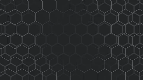 Black hexagonal pattern looping animation. Stock Footage 286411432