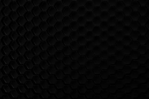 Black hexagonal pattern on a surface with a simple design showing movement .. Stock Illustration