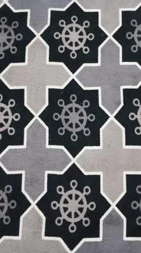 Black hexagonal shape Stock Photos