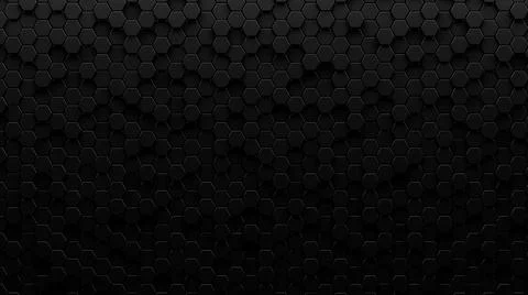 Black hexagonal textured background Stock Illustration