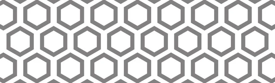 Black hexagons on a white background - Vector Black hexagons on a white ba... Stock Photos