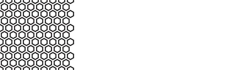 Black hexagons on a white background - Vector Black hexagons on a white ba... Stock Photos