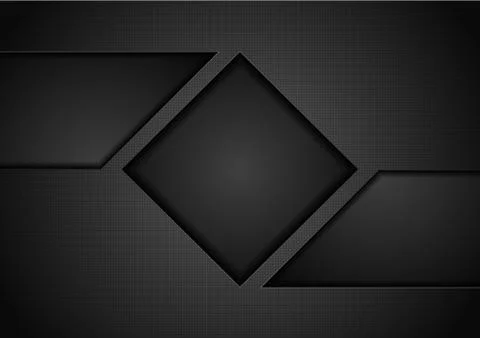Black hi-tech concept abstract background with square イラスト素材