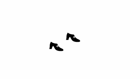 Black high heels walking Stock Footage 132408027