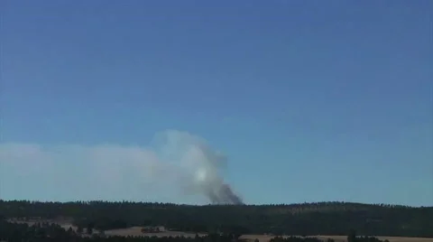 Black Hills Forest Fire Stock Footage 54744489