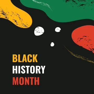 Black History Month Design Background For International Moment Stock Illustration