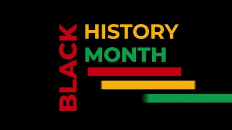 Black History Month Text animation Stock Footage 262467430