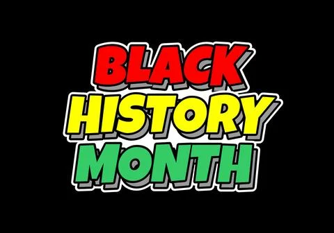 Black history month, text effect Stock Illustration