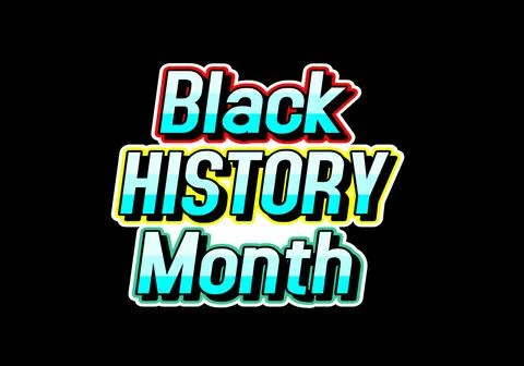 Black history month, text effect Illustrazione stock