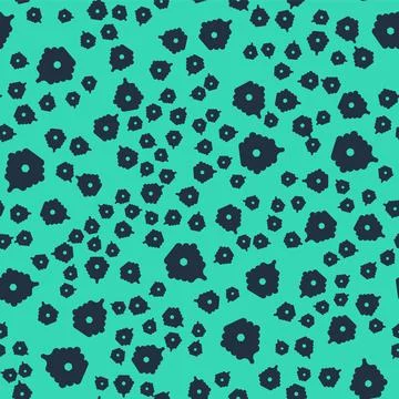 Black Hive for bees icon isolated seamless pattern on green background. Beehive Ilustración de archivo