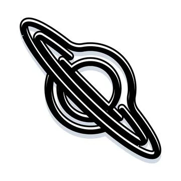 Black hole absorbing light in outer space イラスト素材