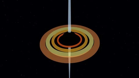Black Hole Accretion Disk 4K Stock Footage 338383523