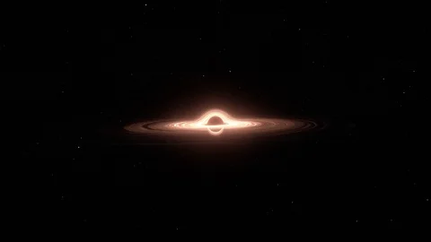 The black hole with accretion disk Stock Footage 81717324