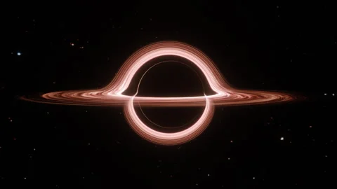 Black hole with accretion disk (Loop) Stock Footage 306896777