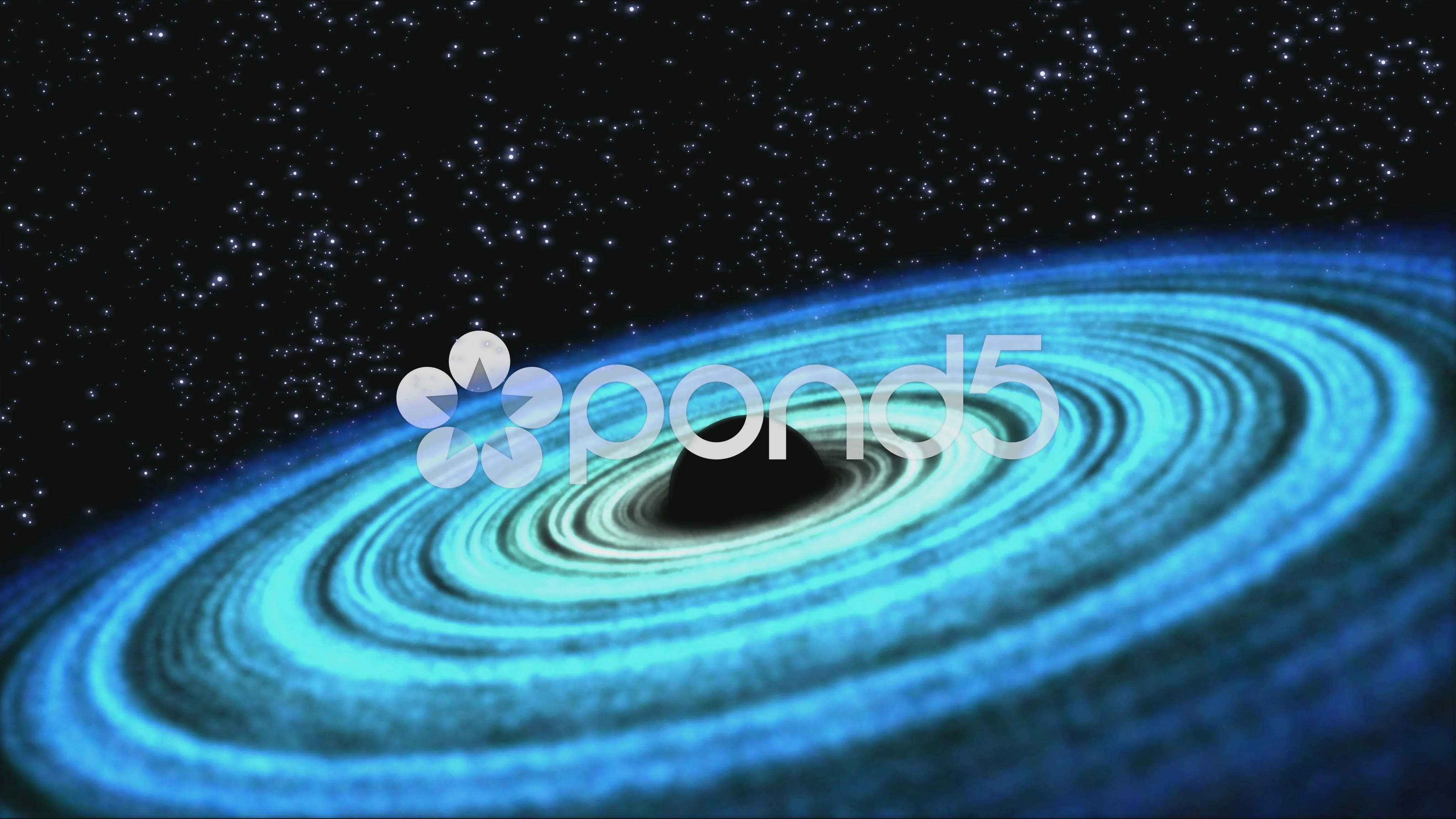 Black Hole Animation - Loop Blue | Stock Video | Pond5