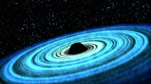 Black Hole Animation - Loop Blue 스톡 동영상 47698034