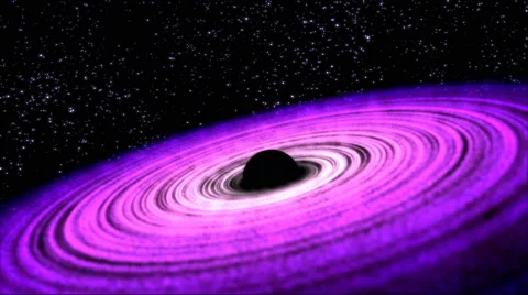 Black Hole Animation - Loop Purple Stock Footage 47704589