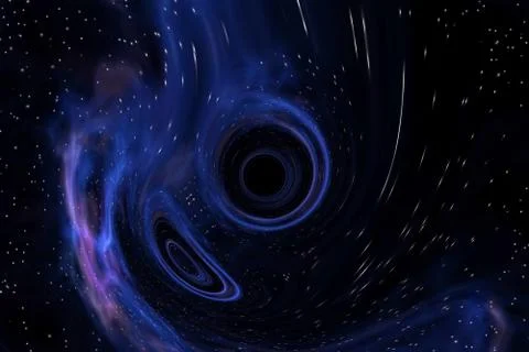 Black hole anomaly Stock Illustration