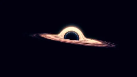 Black hole attracting space Stock Illustration