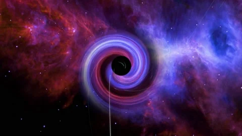 Black hole concept. Elements of this image furnished by NASA. 動画素材 166792430