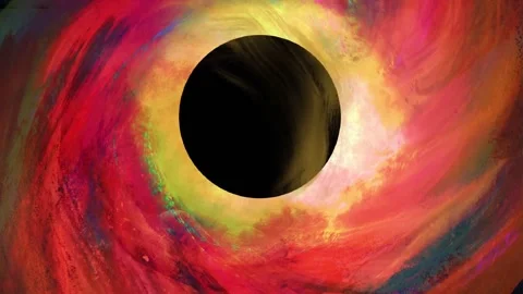 Black hole is consuming stars and galaxies Stock Footage 197052051