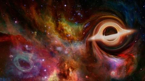 Black hole in deep space. Elements of this image furnished by NASA Stock Photos