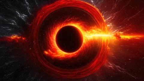 Black Hole deep in space Stock Footage 242002871