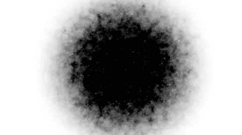The black hole grows on a white background Stock Footage 68649776