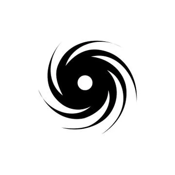 Black hole icon element of space icon for mobile concept and web apps. Thin l Illustrazione stock