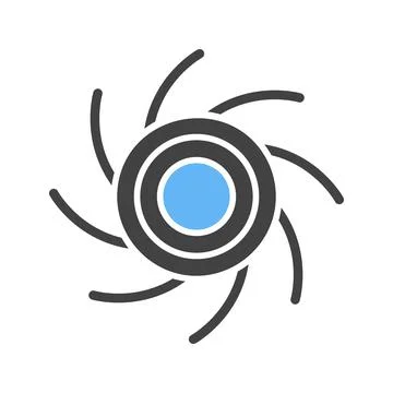 Black Hole icon vector image. Stock Illustration