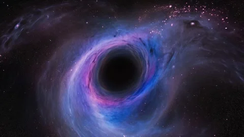 Black Hole Inside Shining Nebula Deep Sp 