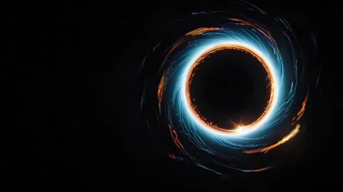 Black hole with light and vortex 스톡 동영상 312801081