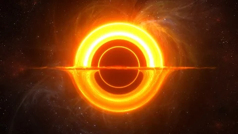 Black Hole M87 Sagittarius-A Loop 4K 3D Rendering Animation Stock Footage 106401659