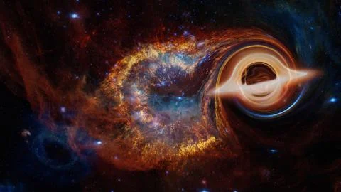 Black hole in the nebula. Elements of this image furnished by NASA Stock Photos