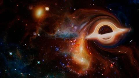 Black hole in the nebula. Elements of this image furnished by NASA Stockfoto's