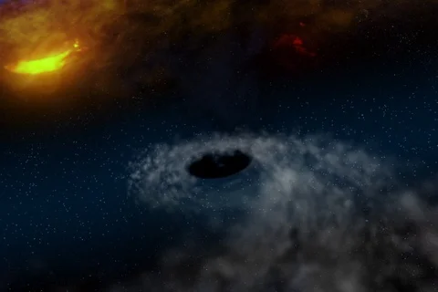 Black hole NTSC Stock Footage 87723799