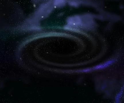 Black hole outer space backdrop Stock Illustration