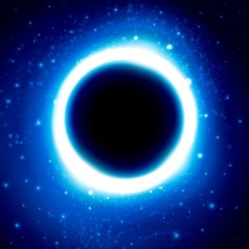 Black Hole in Outer Space. Distant Galaxy Stock Illustration