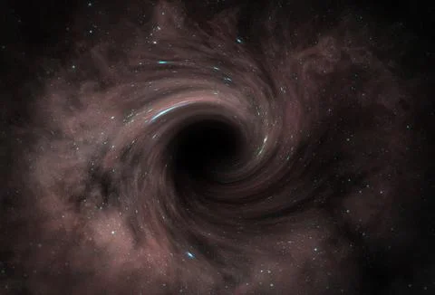 Black hole in outer space. Stock Photos
