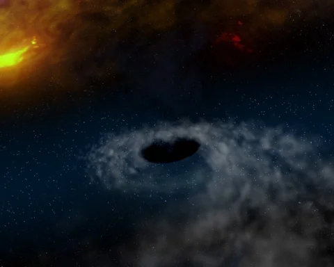 Black hole PAL Stock Footage 87723804