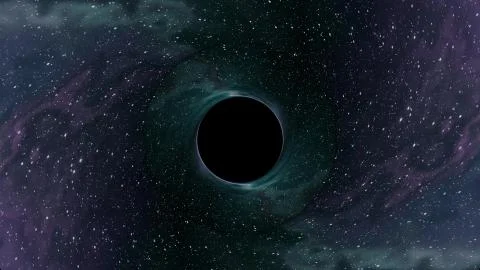 Black hole pulls in star space time funnel pit illustration background New Stock Illustration