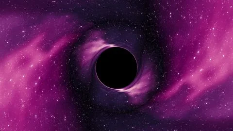 Black hole pulls in star space time funnel pit illustration background New Stock Illustration
