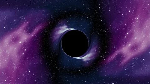 Black hole pulls in star space time funnel pit illustration background New Stock Illustration