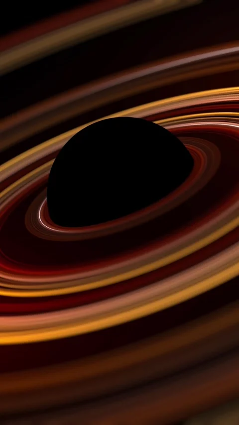 Black hole representation. Seamless loop animation. Stock Footage 280019349