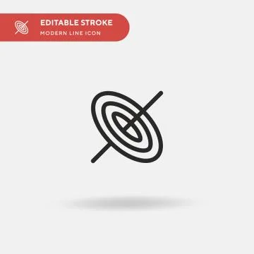 Black Hole Simple vector icon. Illustration symbol design template for web mo Stock Illustration
