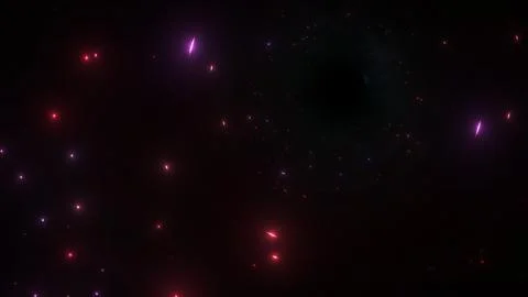 Black Hole Singularity in Deep Space Medium Shot with Gravitational Lens Effect Stock Illustration