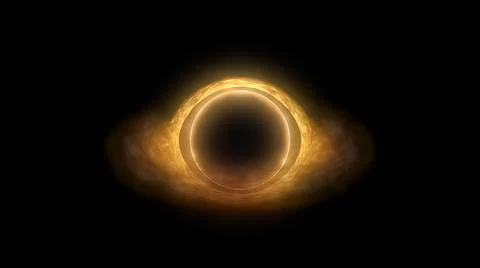 Black hole singularity event horizon space wormhole space stellar interstellar Stock Illustration