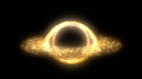 Black hole singularity event horizon space wormhole space stellar interstellar Stock Illustration